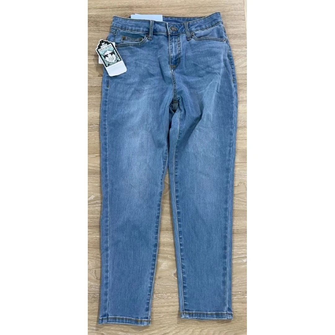 【强哥外贸】夏季新款 A 女牛仔裤四面弹力小脚裤直筒百搭裤子