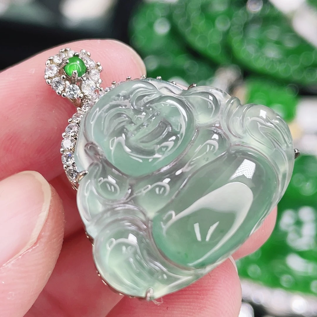 翡翠未镶嵌颈饰11