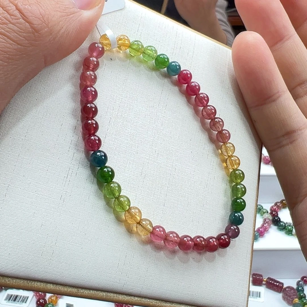 碧玺未镶嵌手串5mmmmmmm