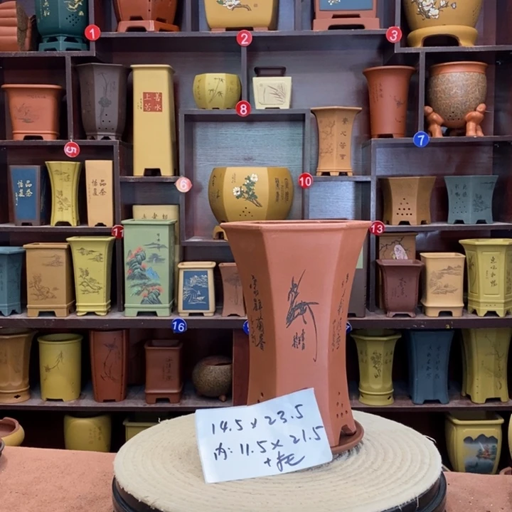 紫砂花盆紫砂花盆