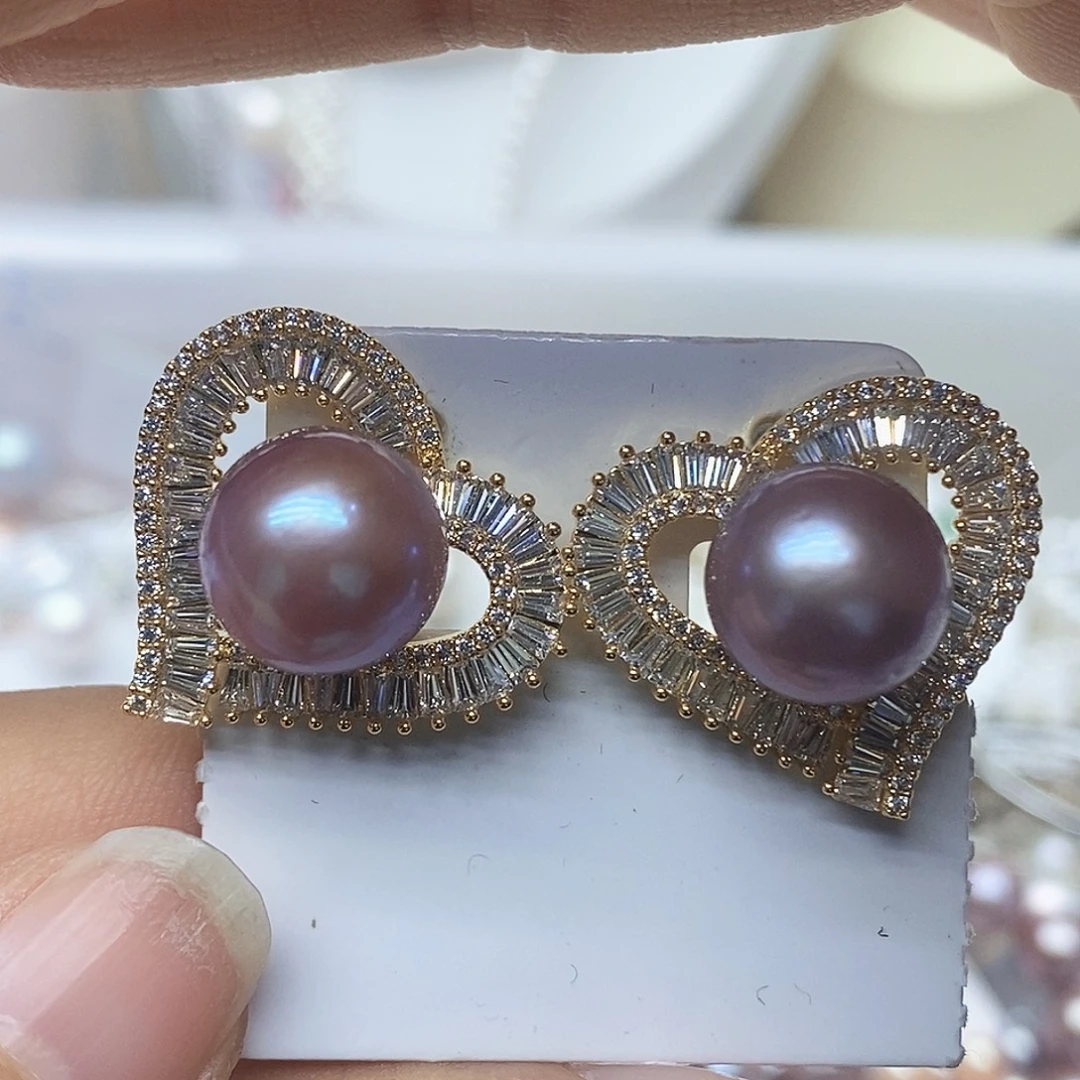 耳钉淡水珍珠未镶嵌