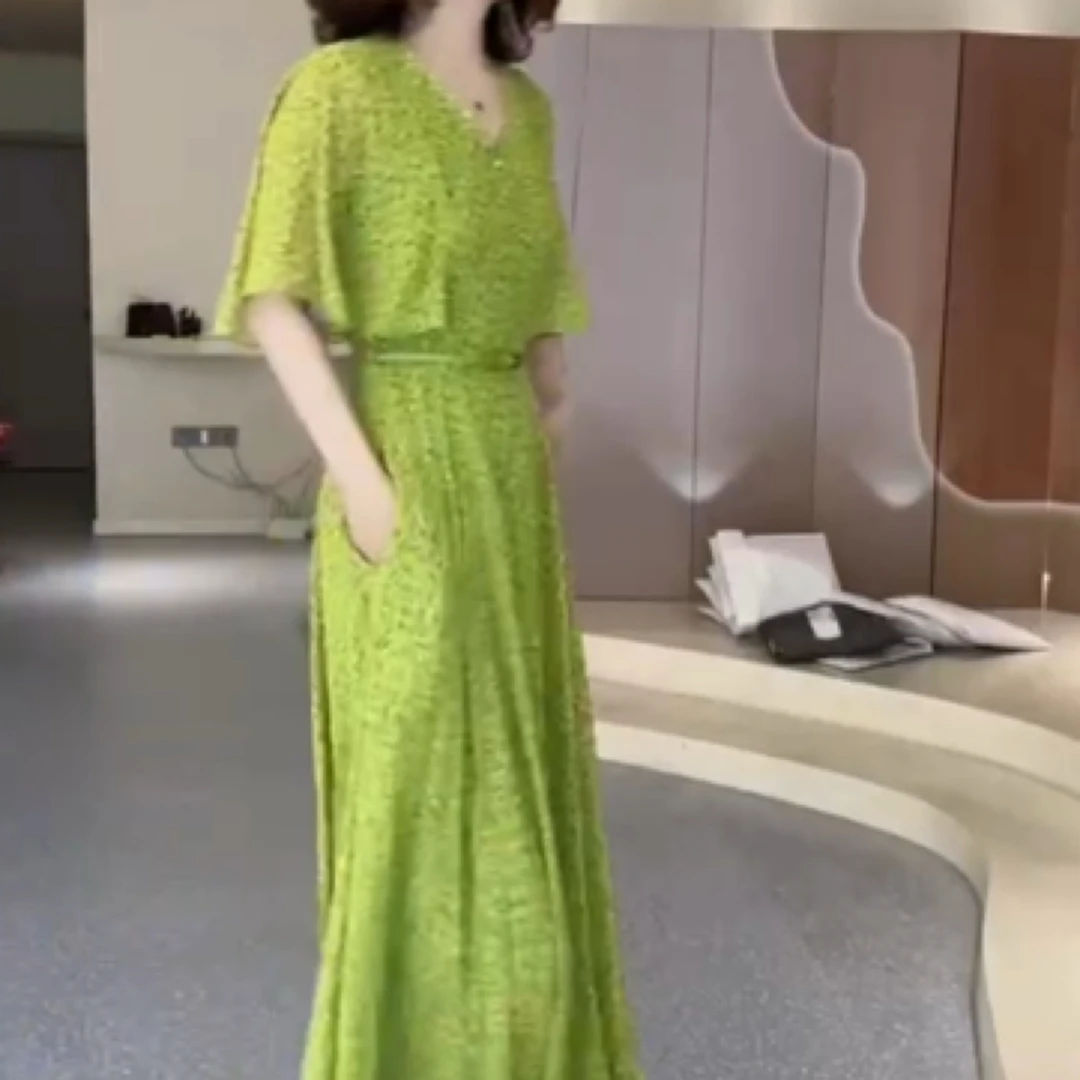 新款时尚休闲气质洋气连衣裙女装2