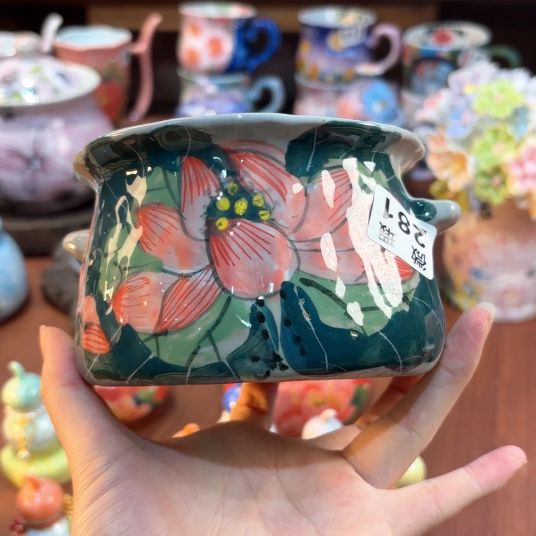 景德镇手绘高温釉下彩陶瓷茶具