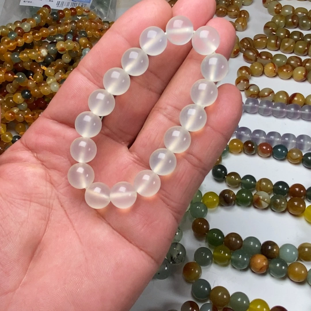 岫玉未镶嵌纯天然岫玉花玉无科技直播间岫玉白冰卡12