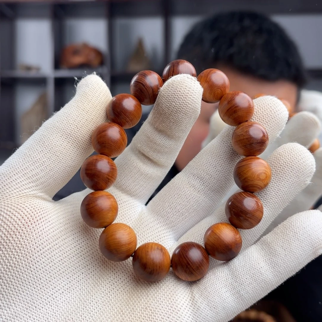 手串/手链柏木（崖柏）1.5红油料药香蚕丝纹