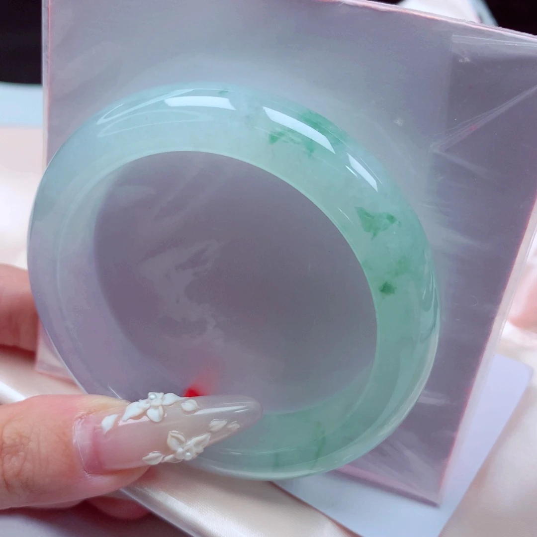 未镶嵌手镯翡翠天然缅甸翡翠A货手镯 108号