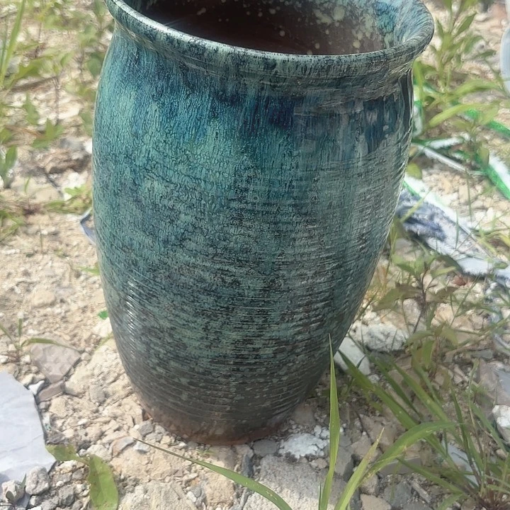 紫砂花盆绿口径20高度33福利