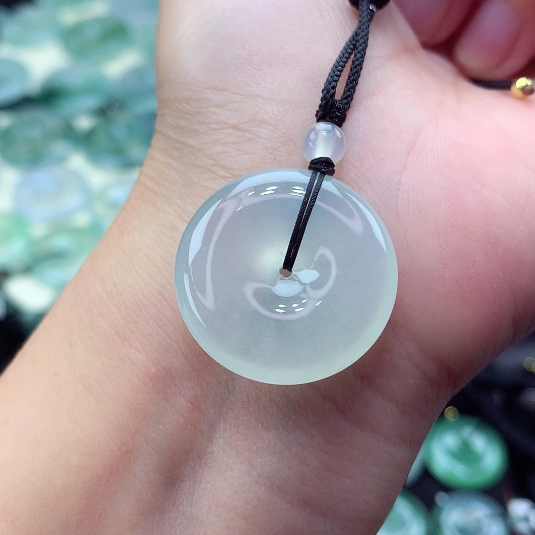 翡翠未镶嵌颈饰编号16-尺寸25/5.9