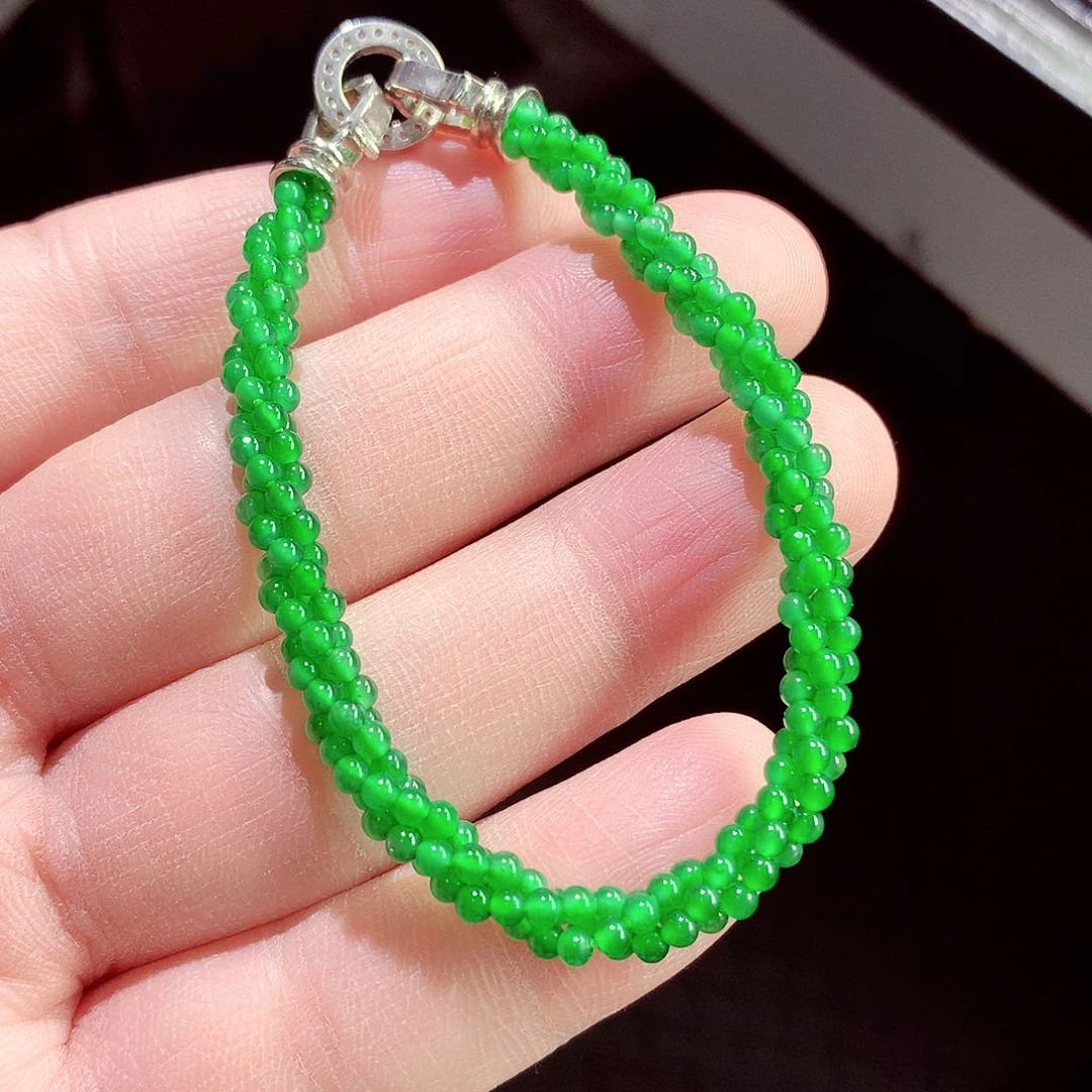 翡翠手链未镶嵌天然翡翠手链未镶嵌