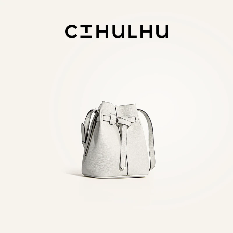 CTHULHU【束口水桶包】CT311B210韩国小众品牌单肩简约时尚百搭包