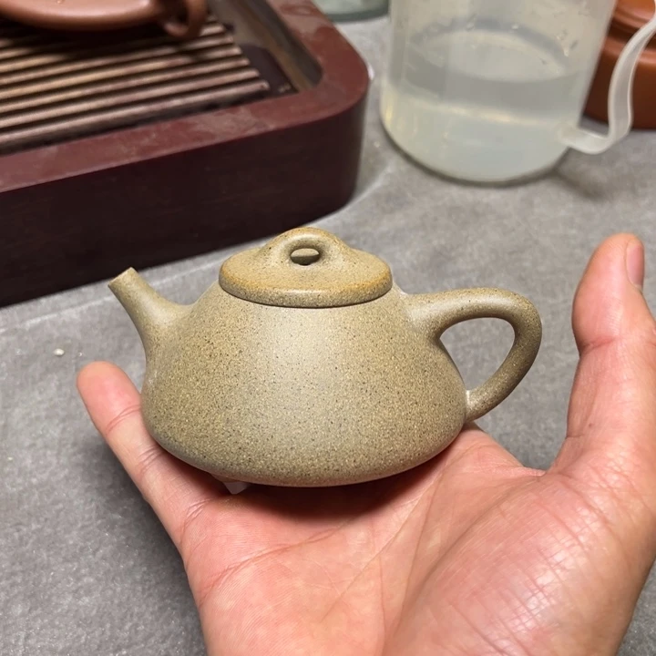 紫砂茶壶平***^高温宝山青段子冶石瓢160cc