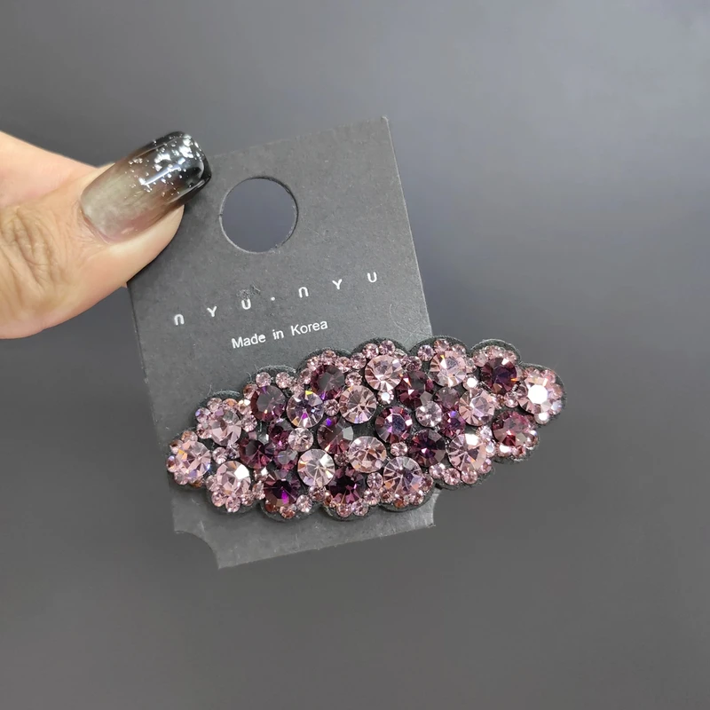 韩国施家水晶bb夹网红发夹刘海夹高端侧边发夹碎发夹百搭发卡发夹