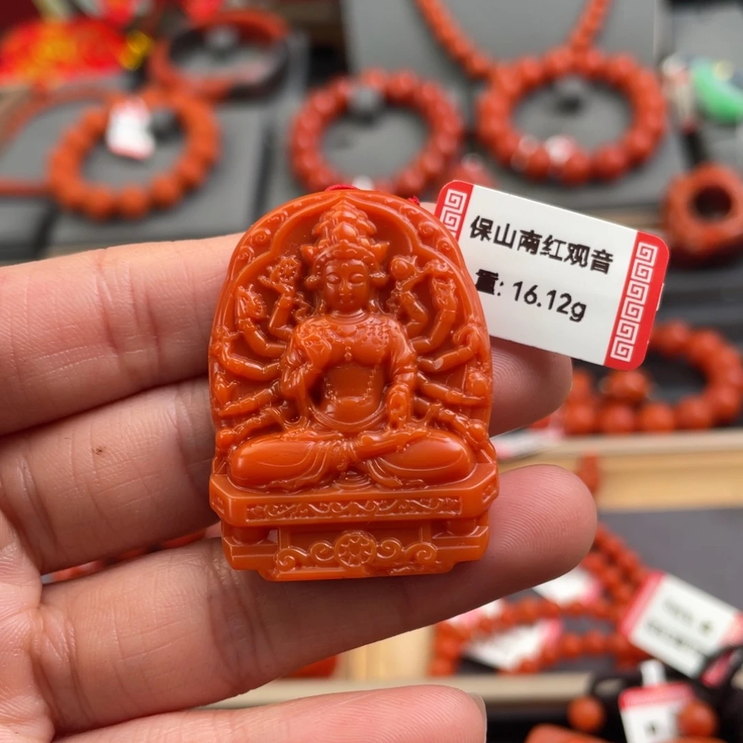 南红玛瑙雕刻未镶嵌