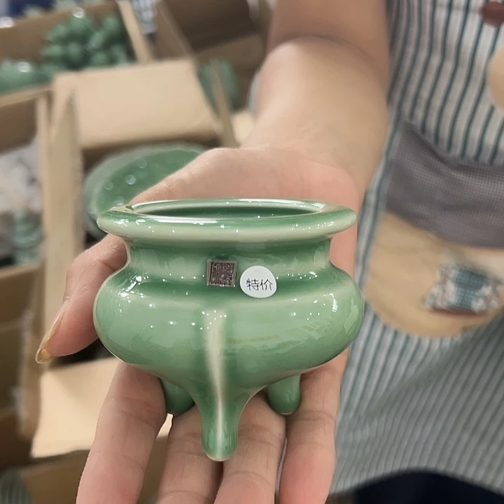 龙泉云间青瓷小米茶器