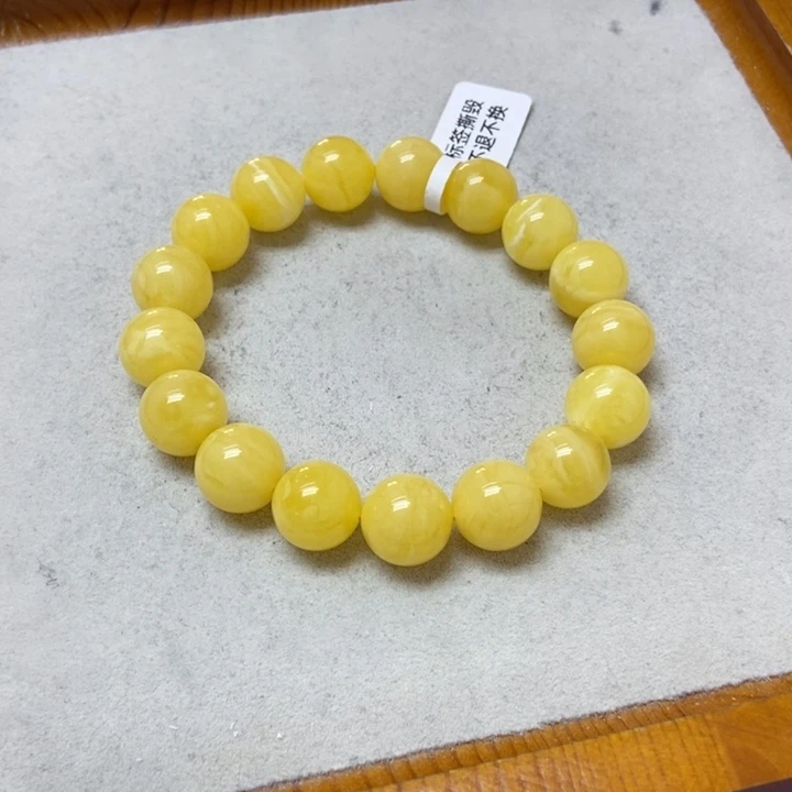 蜜蜡未镶嵌裸石手串