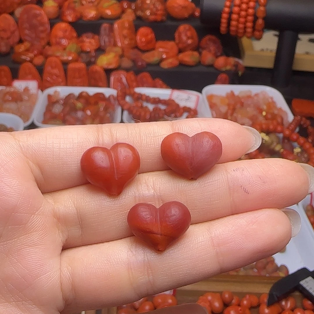 南红玛瑙合金吊坠(不含链)