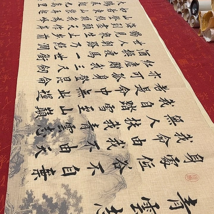 书法青云志堵金栋仿古宣纸180✖️48厘米左右3号