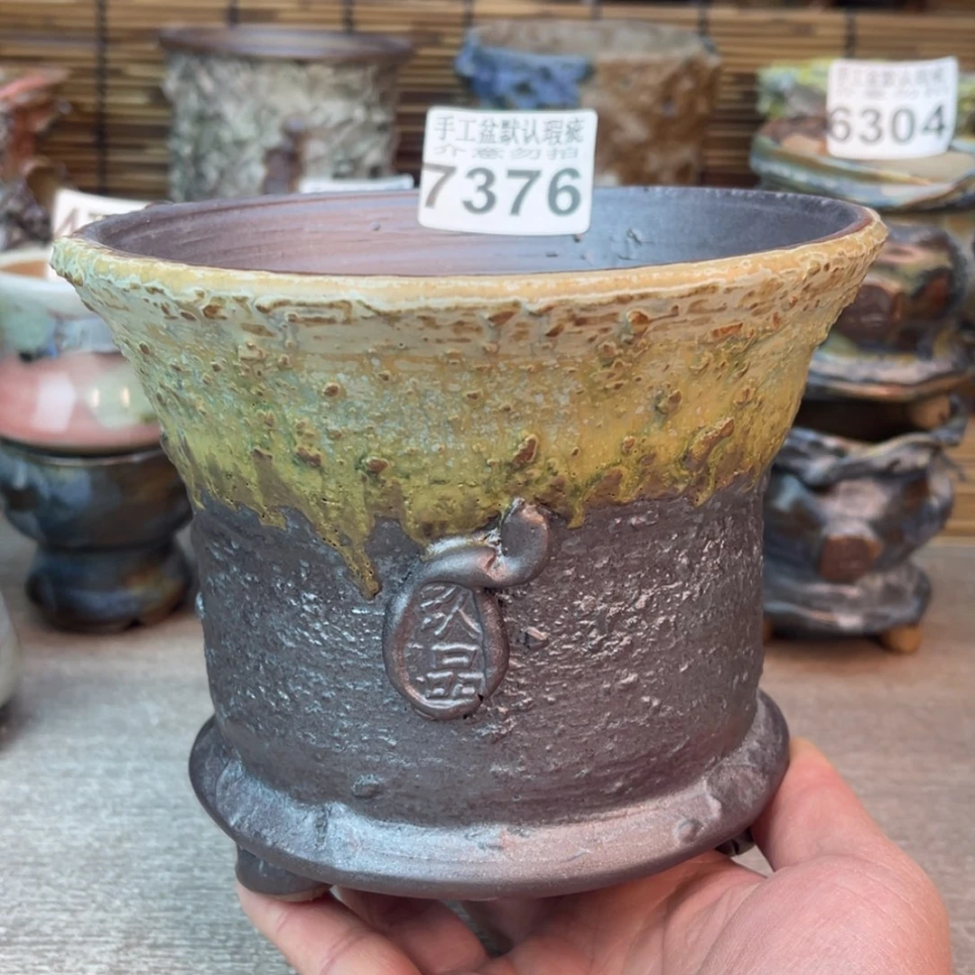 手工花盆默认瑕疵完美者勿拍