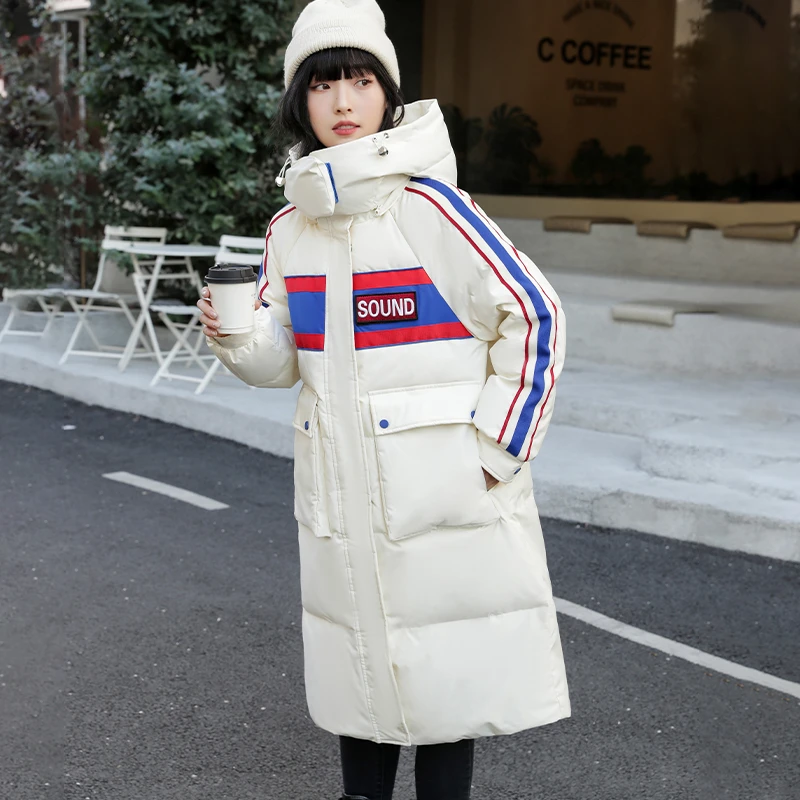 ROBINHOOD/罗宾汉罗宾汉羽绒服女长款加厚白鸭绒羽绒服-2135