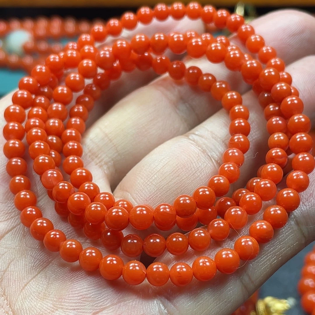 南红玛瑙手串未镶嵌