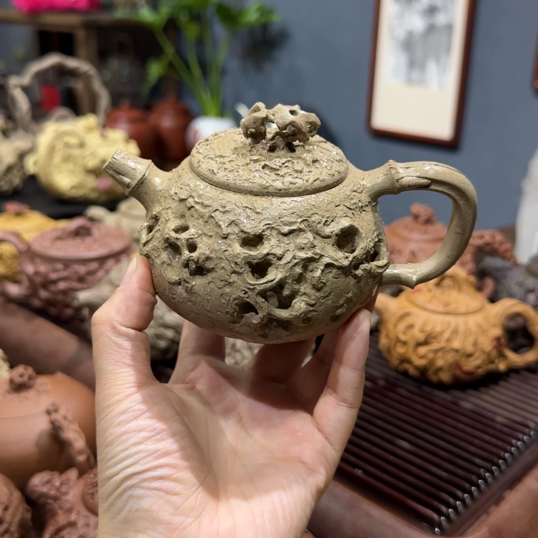 紫砂茶壶芝麻段供春240cc