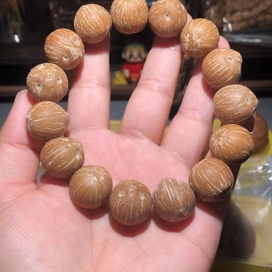 橄榄核把件紫金鼠原皮手串