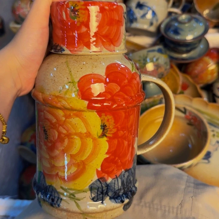 瓷片手工手绘细微不一样