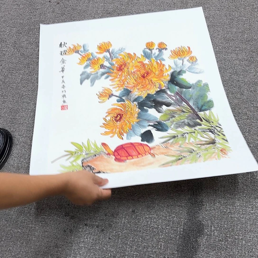 国画国画作品多次