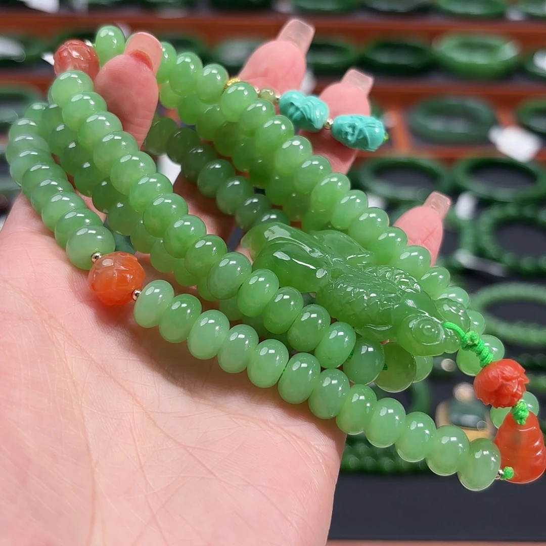 和田玉未镶嵌手镯卡10