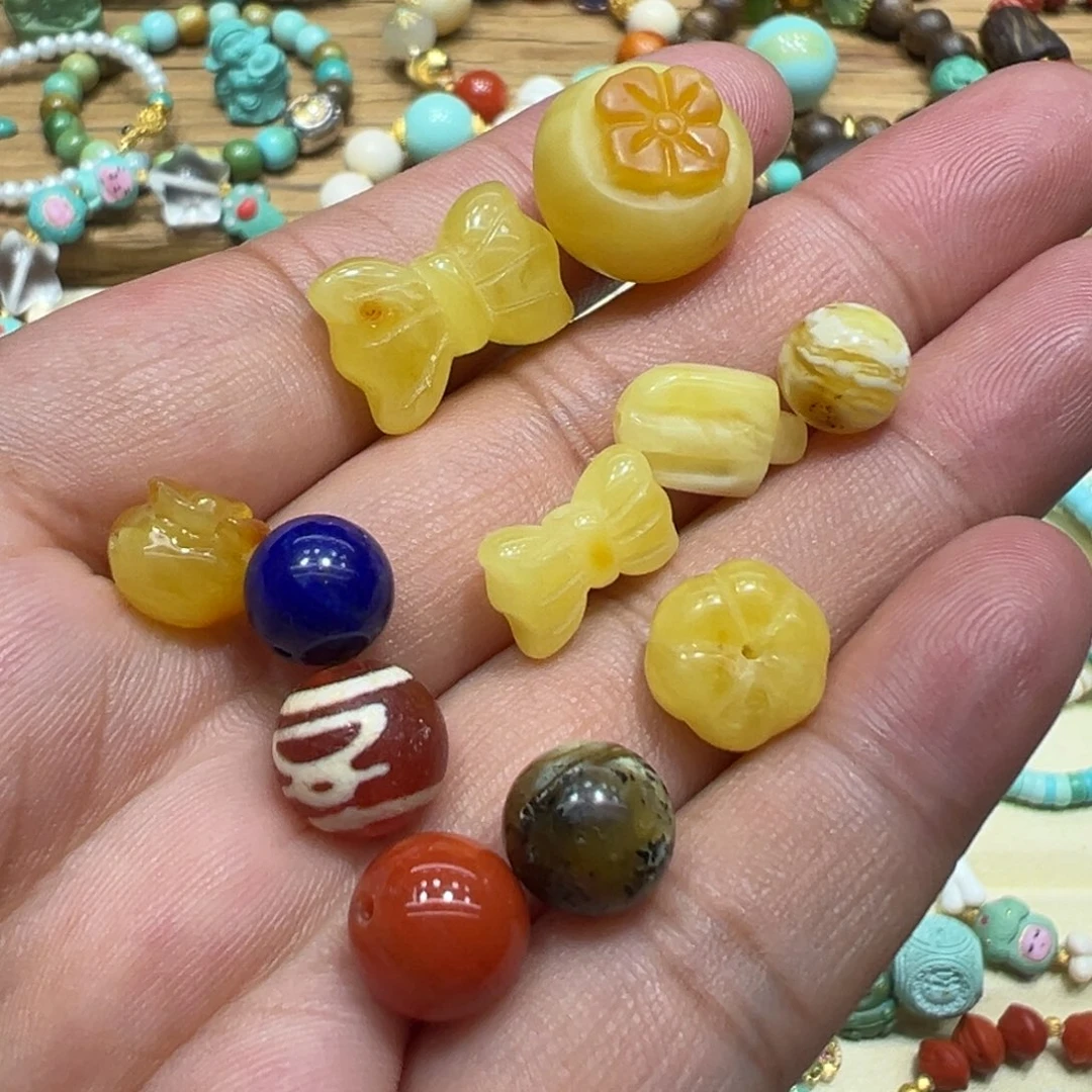 未镶嵌颈饰琥珀配件