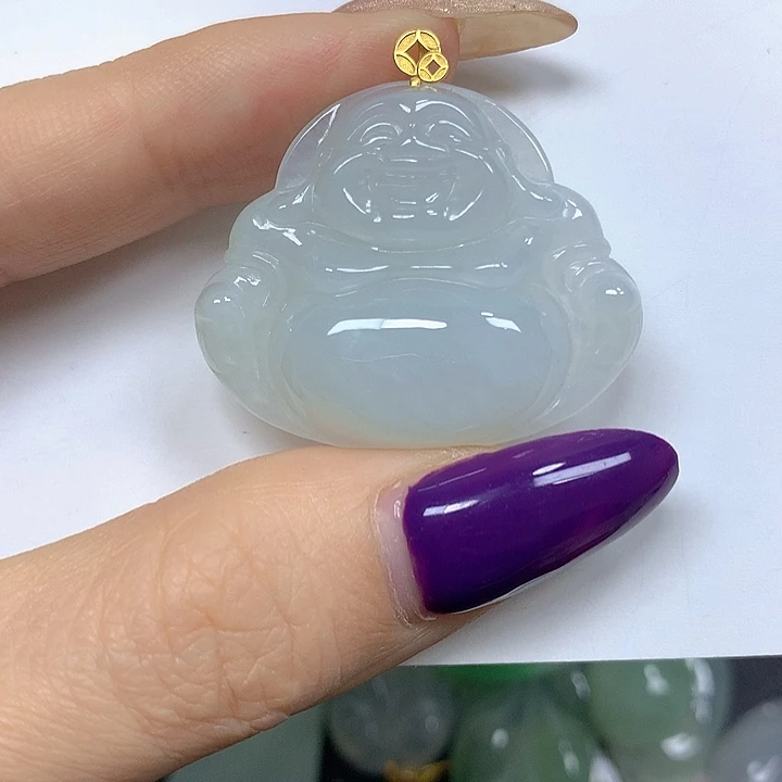 翡翠未镶嵌颈饰挂件