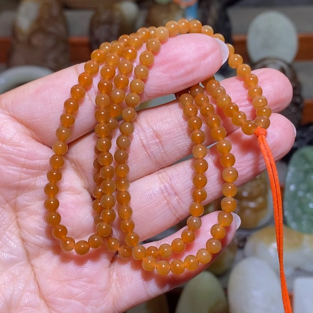 毛衣链未镶嵌和田玉（糖玉）卡4