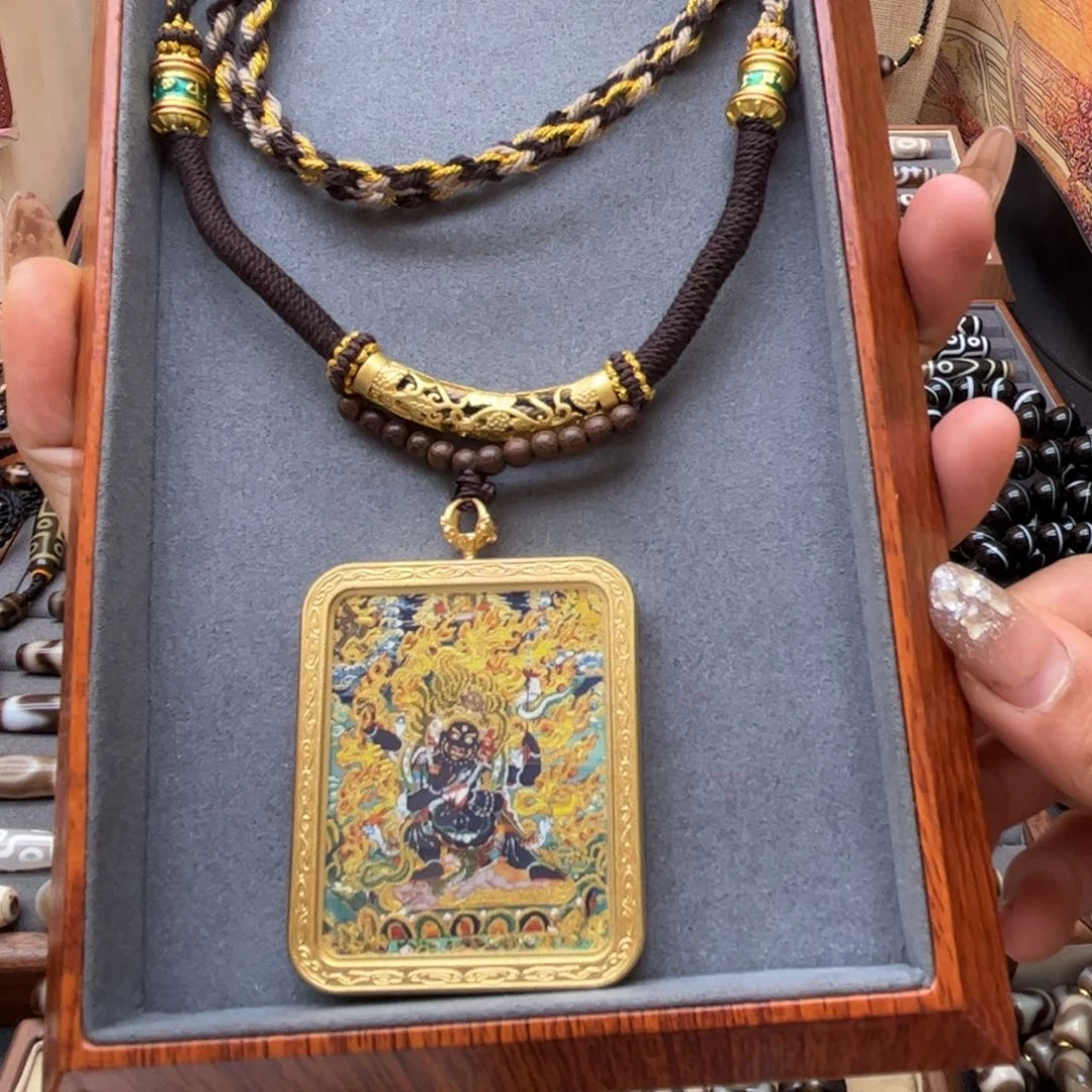 吊坠伊*大黑唐卡项链