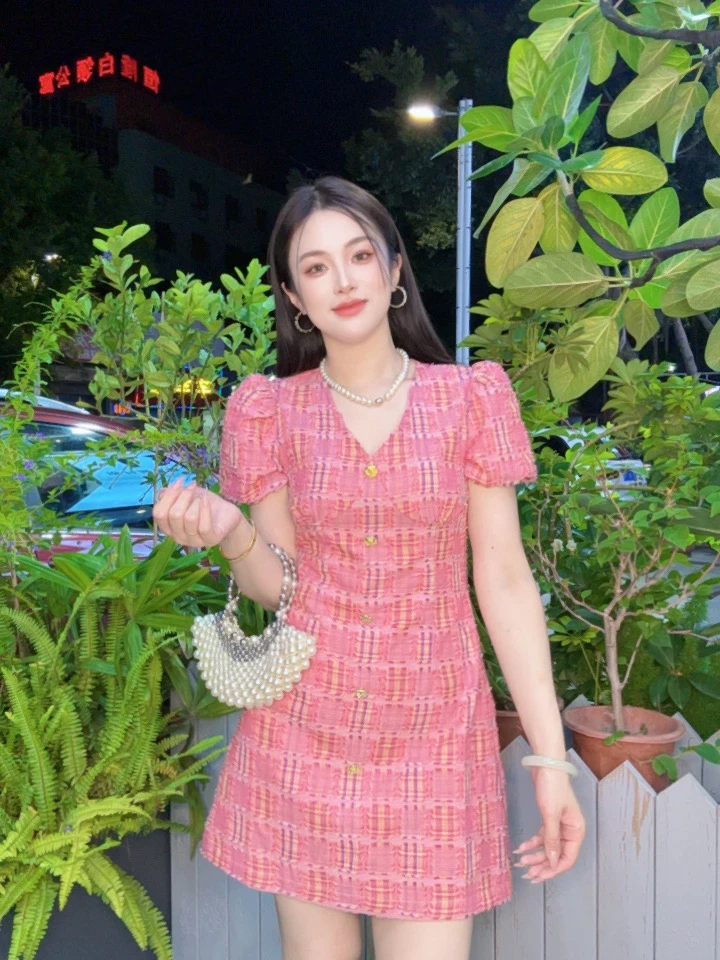 【大佳闺秀】夏季法式连衣裙44678
