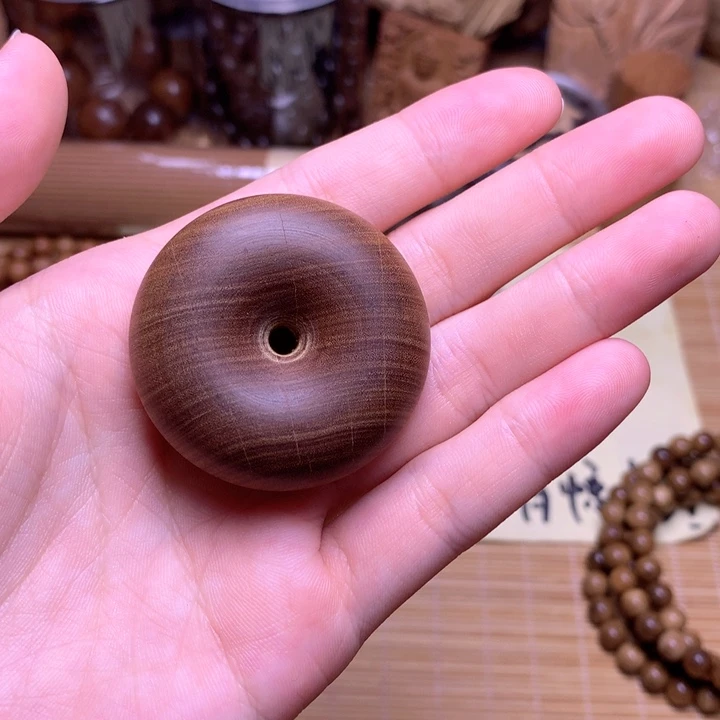 檀香木檀香沉水大平安扣微瑕