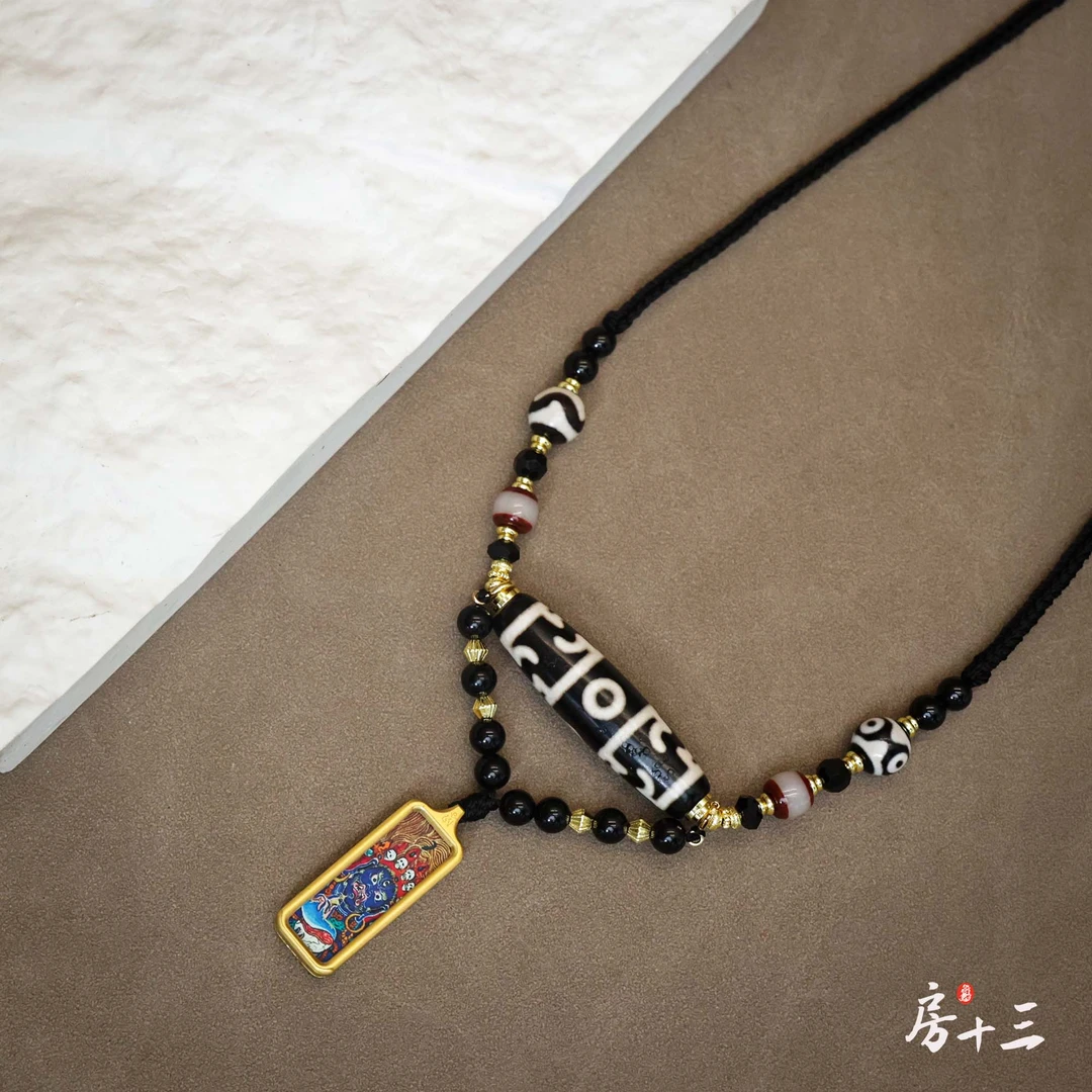 【房十三】否极泰来大黑天精品唐卡