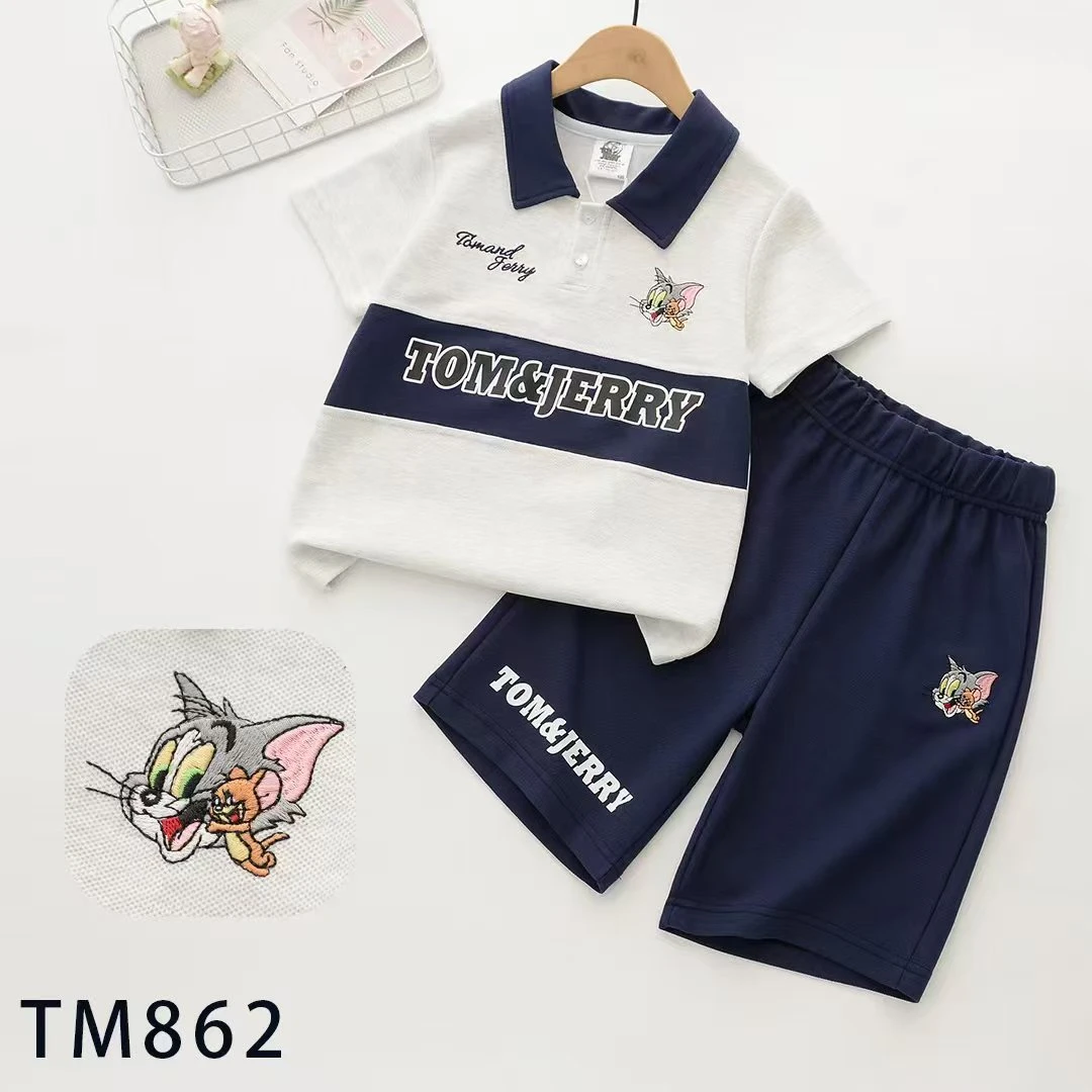 2025夏季新款儿童韩式百搭休闲4-14岁时尚痞帅潮牌男童装洋气套装