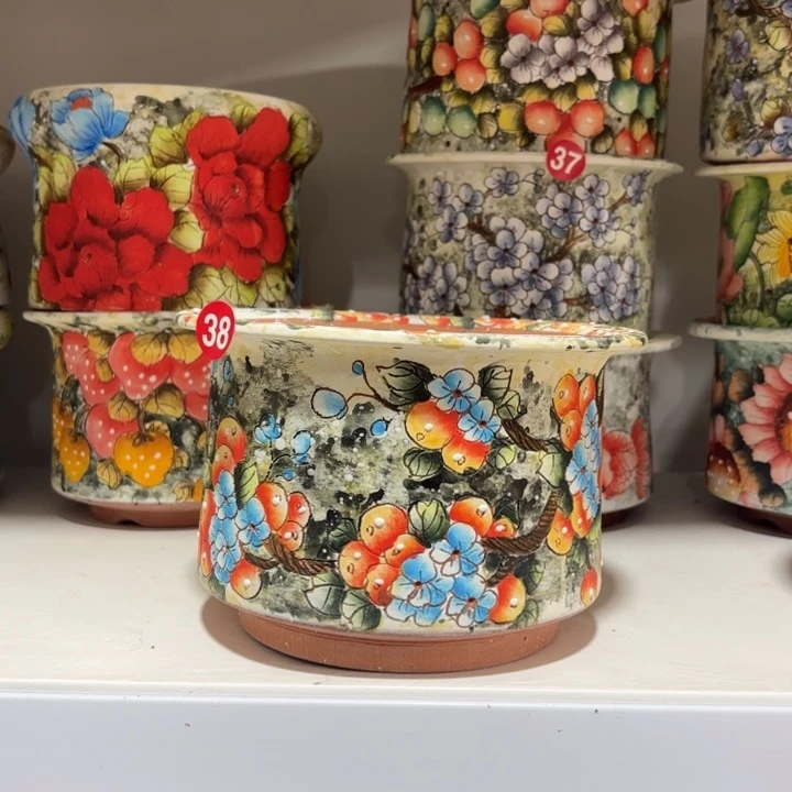 景德镇手绘花盆陶瓷14/11
