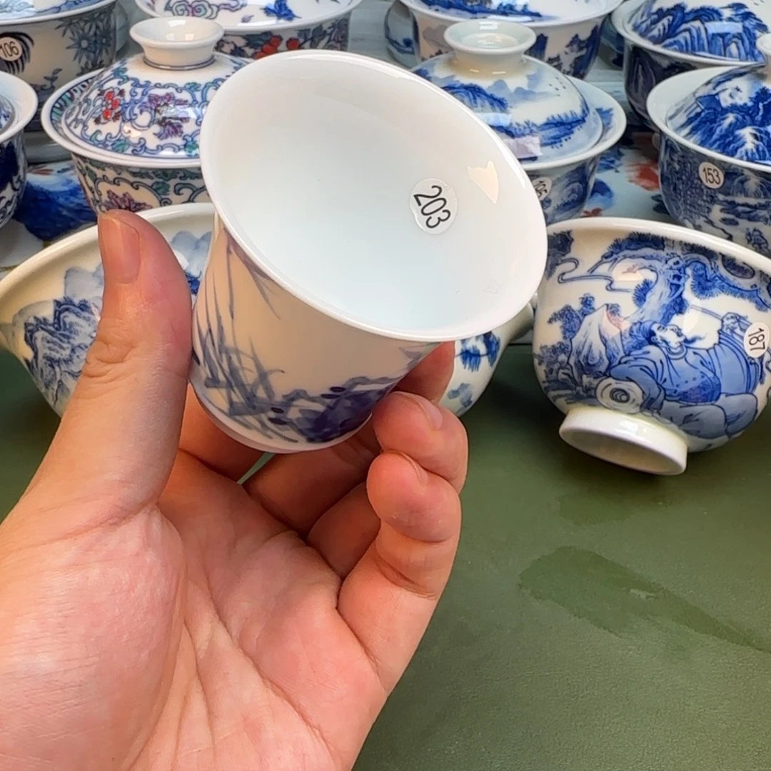 彦祖纯手工手绘茶具203