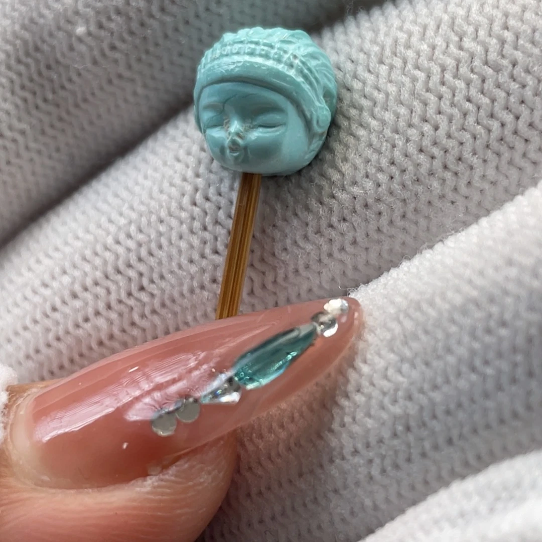 绿松石未镶嵌挂件