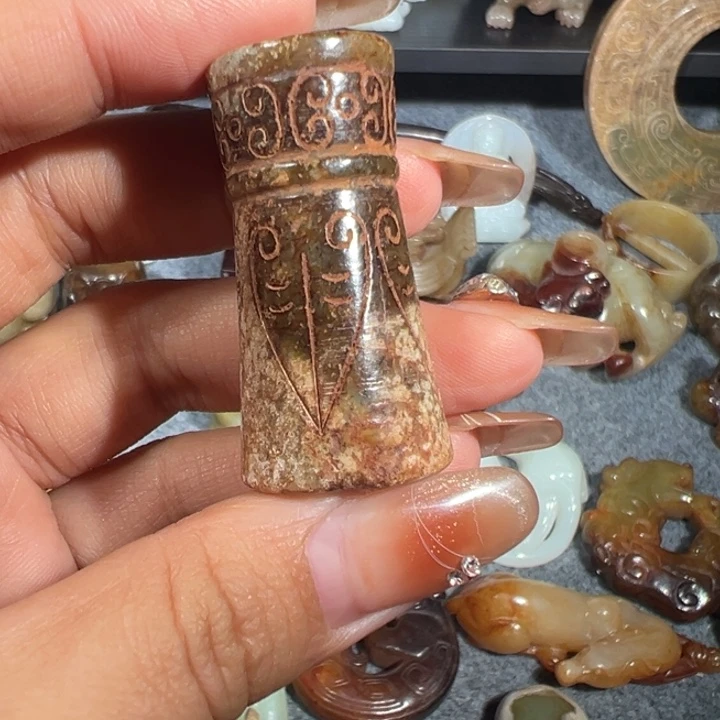 用***5和田玉未镶嵌挂件