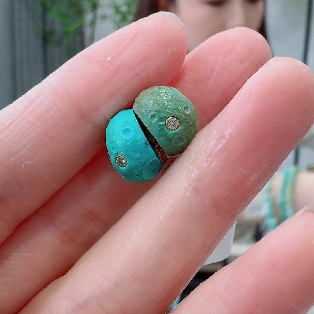 未镶嵌绿松石珠宝奇石