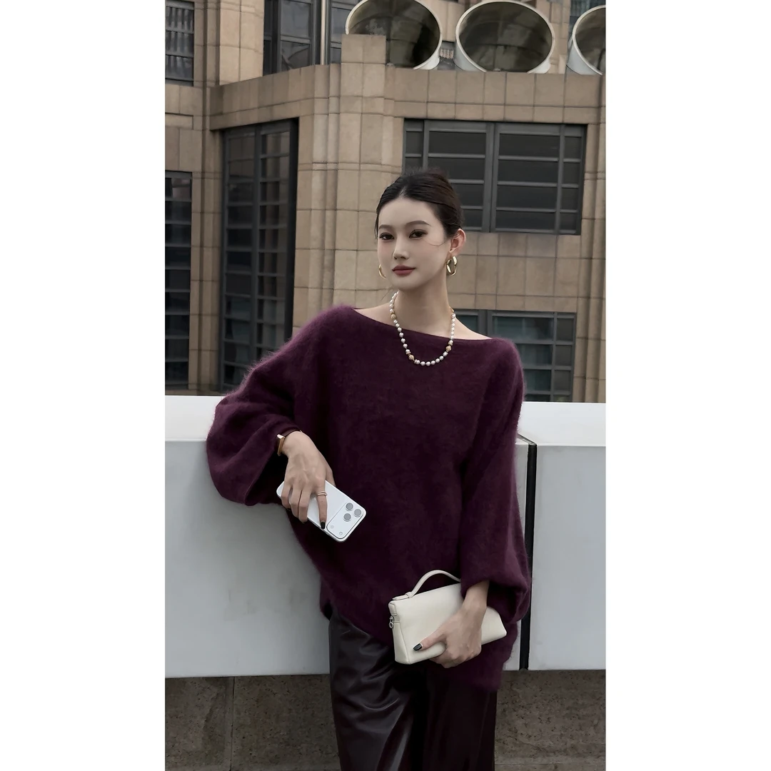 VeeNee•暖美人100羊毛软糯慵懒毛衣VA5M034