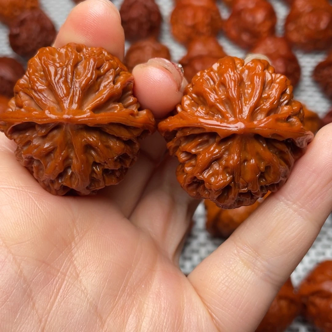 桃核吊坠文玩核桃 手把件 苹果圆 38