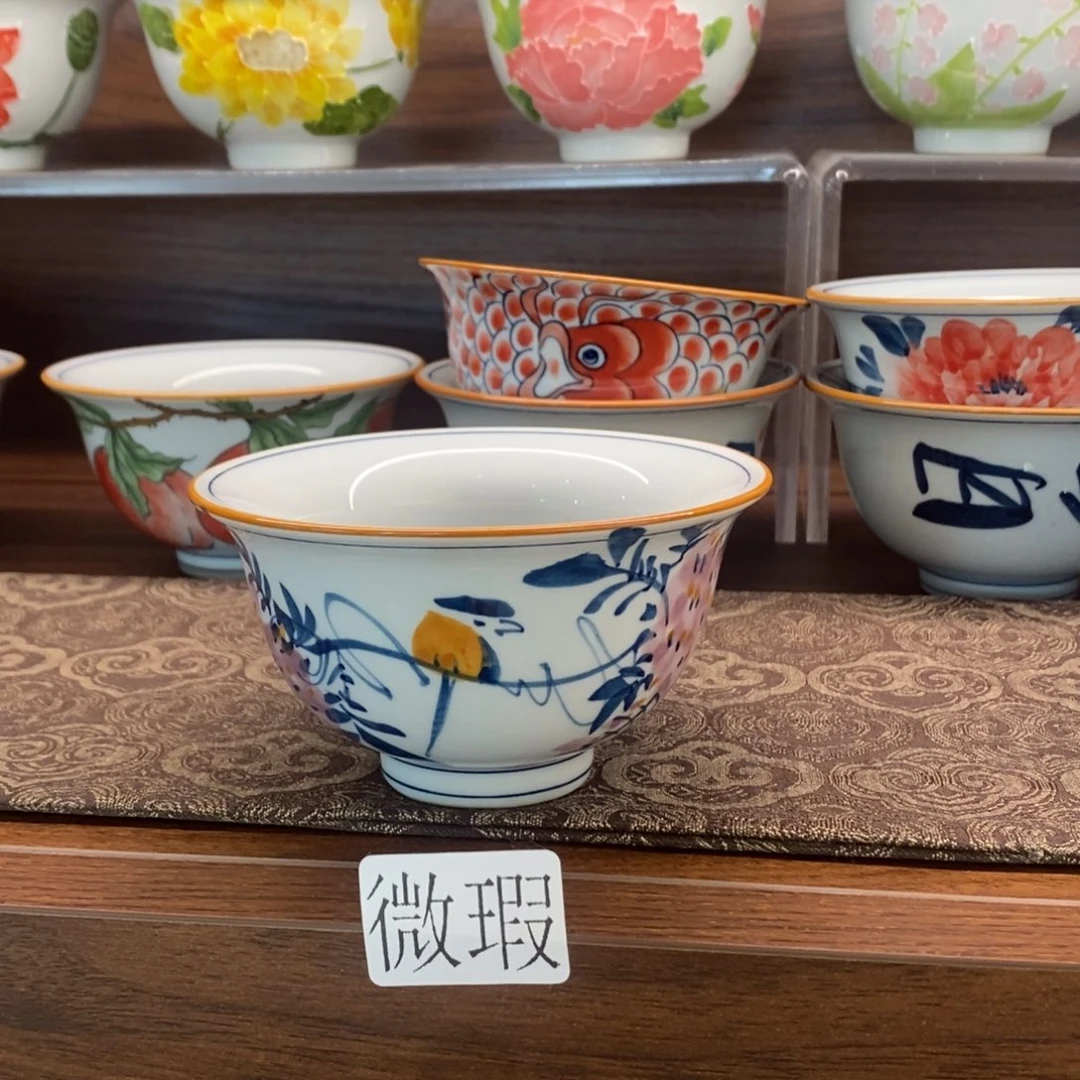 釉下彩老陶泥手工绘制