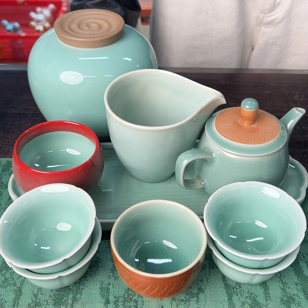 云间青瓷龙泉小米茶器