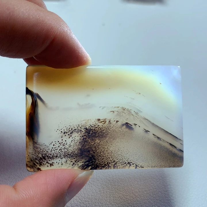 玛瑙/玉髓颈饰未镶嵌心**旧