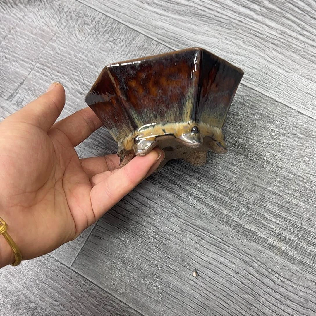花盆紫砂280号瑕疵11/5cm窑变