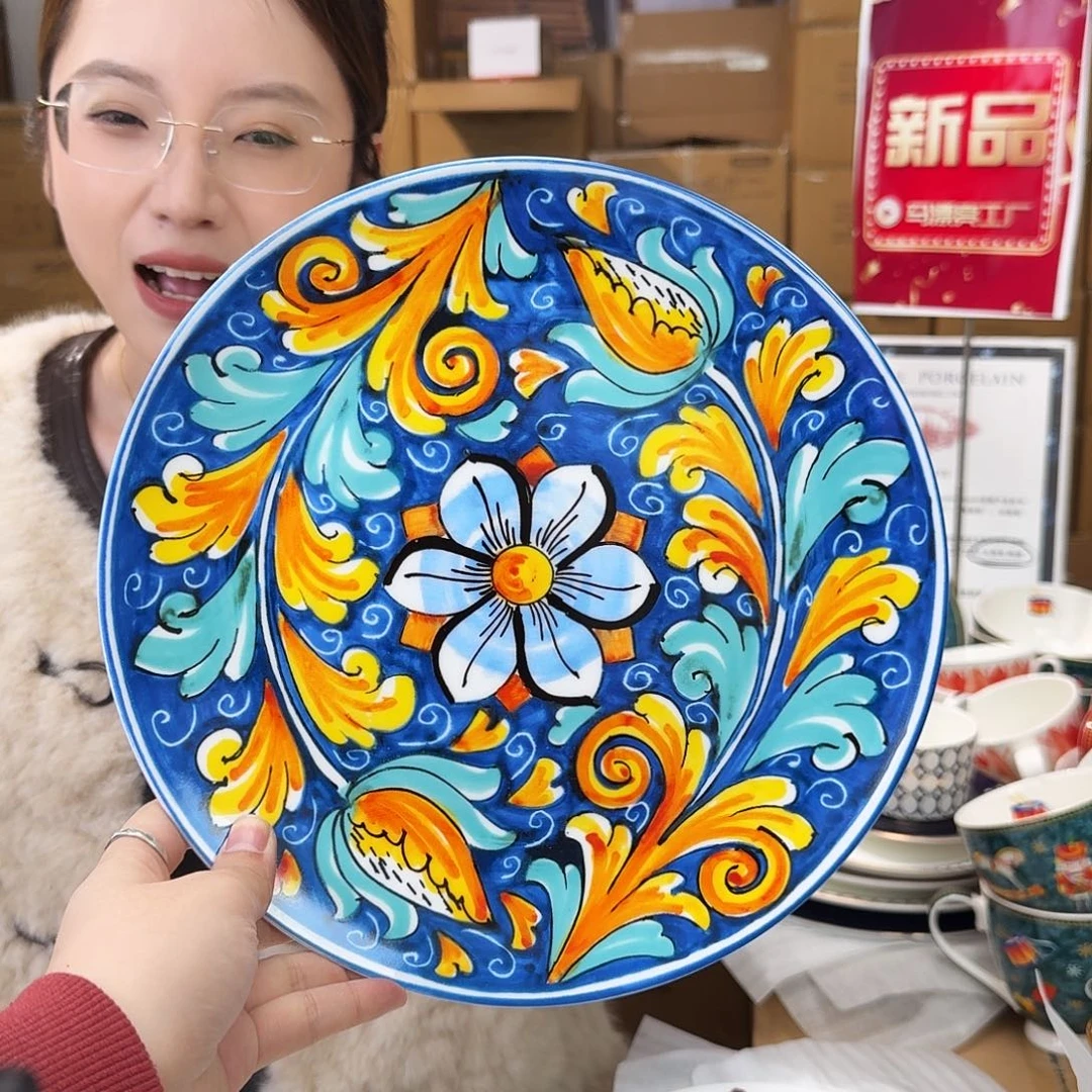 骨瓷高骨10.5英寸平盘27cm一个外贸骨瓷