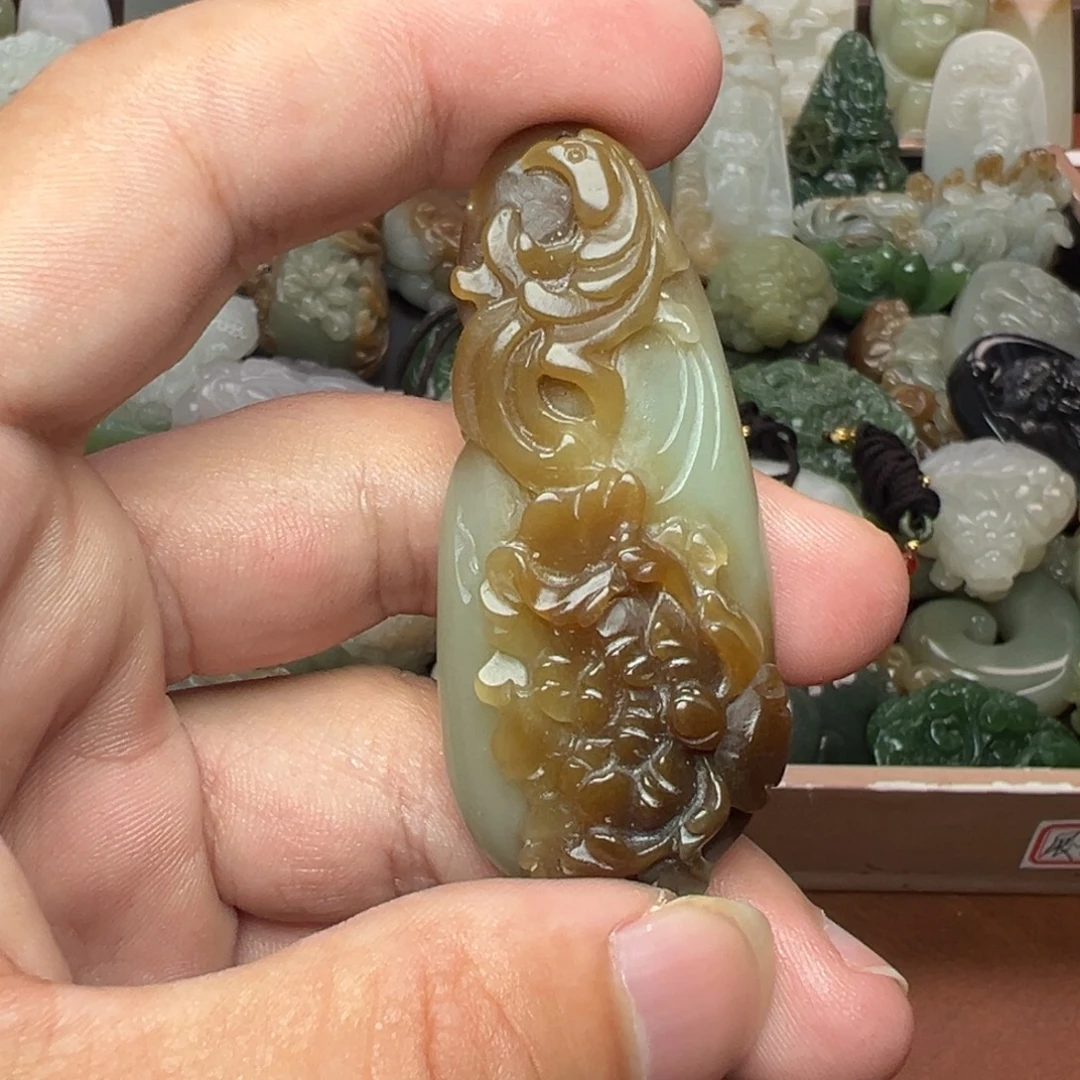 和田玉未镶嵌挂件